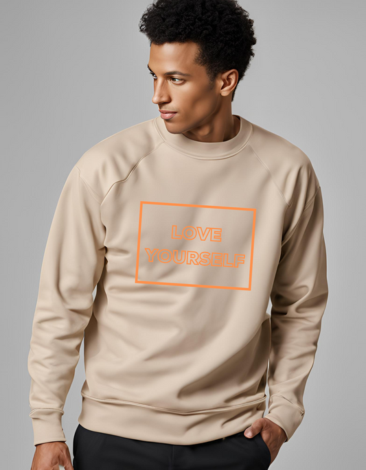 Love Yourself (Orange text) -Sweatshirt